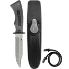 Mid size dive knife with line cutter