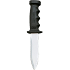 Mid size dive knife with comfortable handle