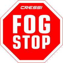 Cressi Fog Stop design of nose pocket