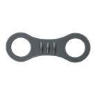 Black silicone snorkel keeper 