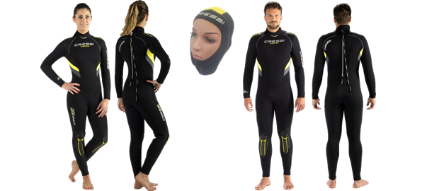 Cressi Castoro 5mm Wetsuit With Free Hood